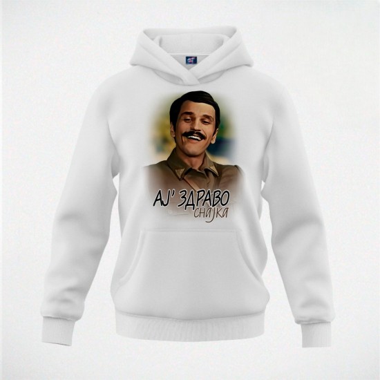 AJ ZDRAVO duks-kapuljača beli