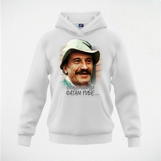 FATAM RIBЕ duks-kapuljača beli