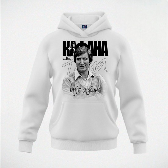 KAFANA JE 02 duks-kapuljača beli