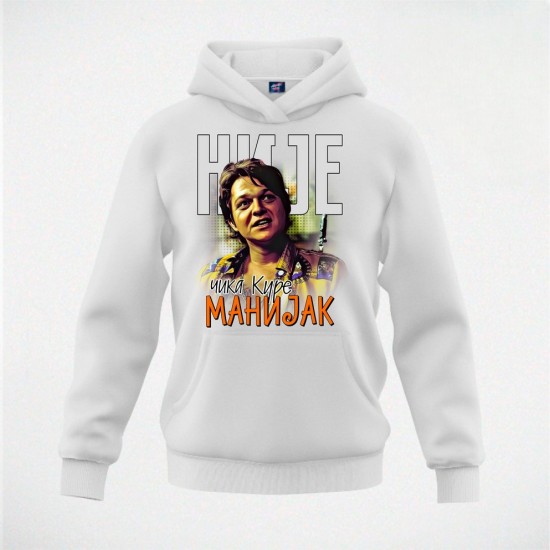 KURE duks-kapuljača beli