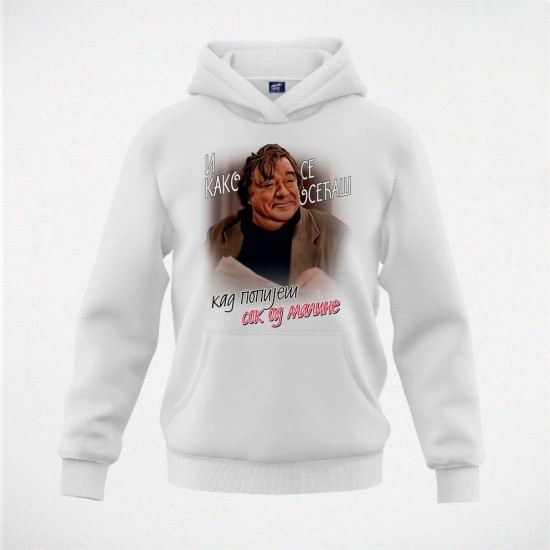 MALINA duks-kapuljača beli