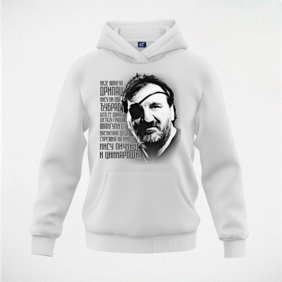 PRELE MANGUP duks-kapuljača beli