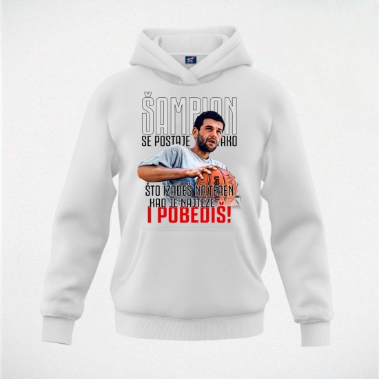 ŠAMPION 02 duks-kapuljača beli