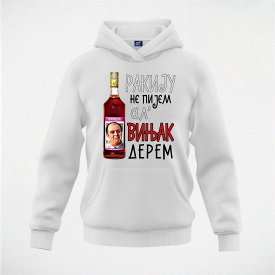 VINJAK DEREM 02 duks-kapuljača beli