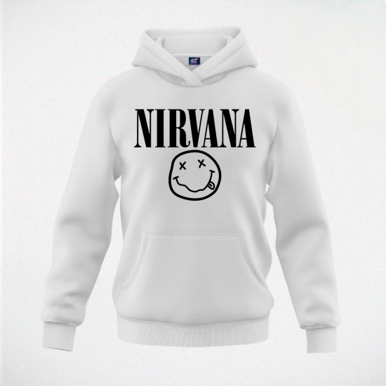 NIRVANA 1 duks-kapuljača beli