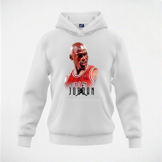 JORDAN 02 duks-kapuljača beli