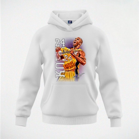 KOBE 08 duks-kapuljača beli