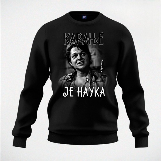 KARANJE JE NAUKA duks crni