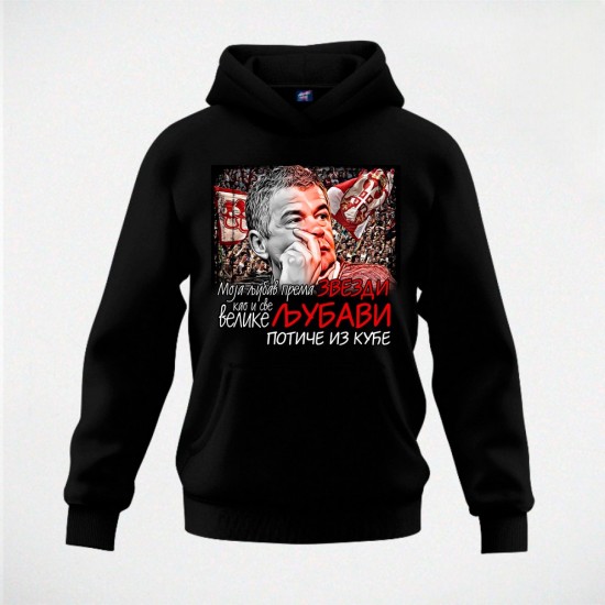 MOJA LJUBAV PREMA ZVEZDI duks-kapuljača crni