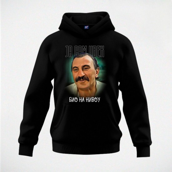 NA NIVOU duks-kapuljača crni