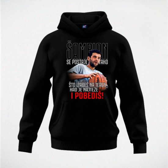 ŠAMPION 02 duks-kapuljača crni