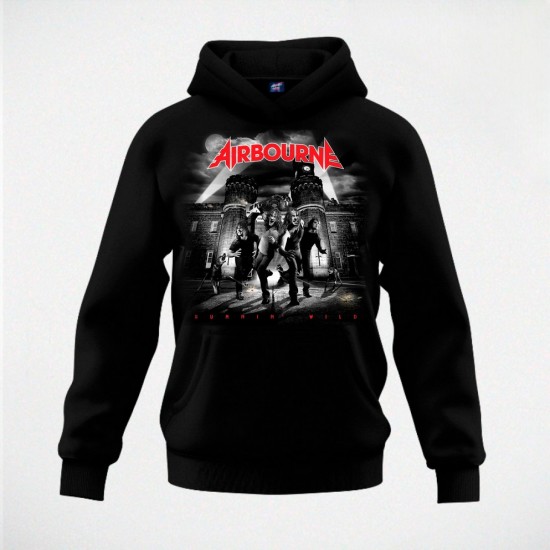 AIRBOURNE-RUNNIN' WILD duks-kapuljača crni