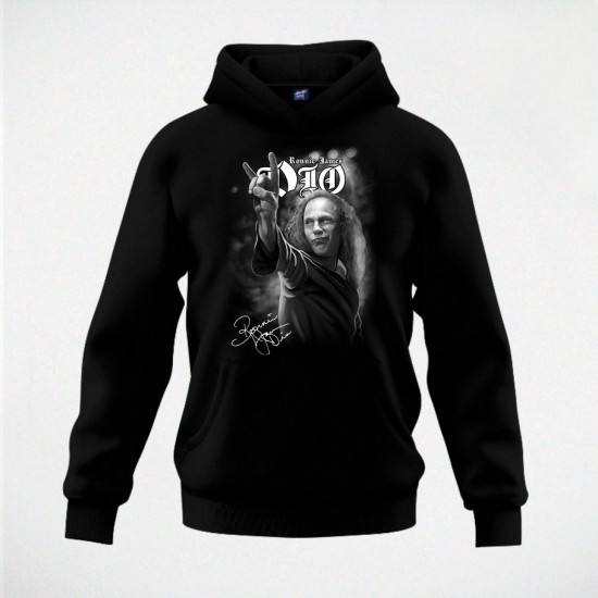 RONNIE JAMES DIO duks-kapuljača crni