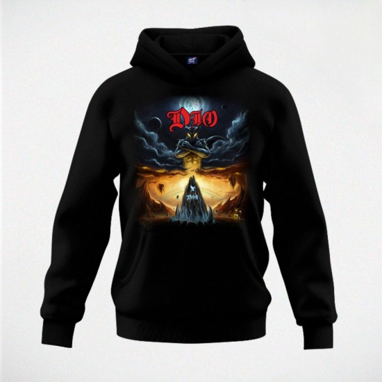 RONNIE JAMES DIO HEAVEN AND HELL duks-kapuljača crni