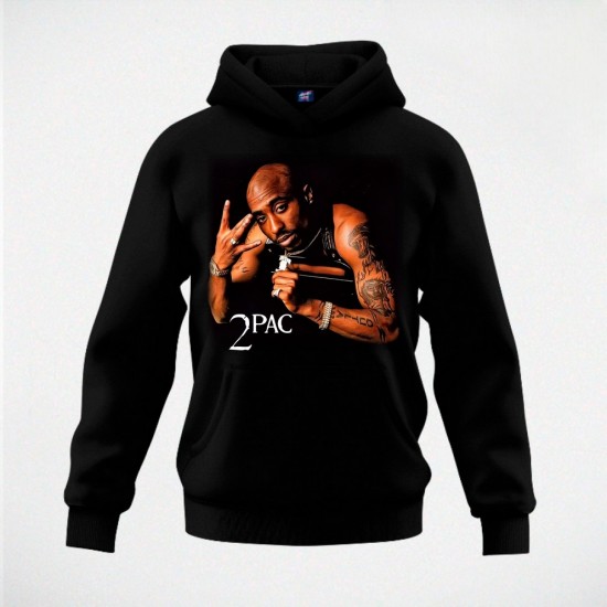 TUPAC 03 duks-kapuljača crni
