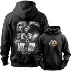 CONOR MC GREGOR 4 duks-kapuljača-obostrano crni