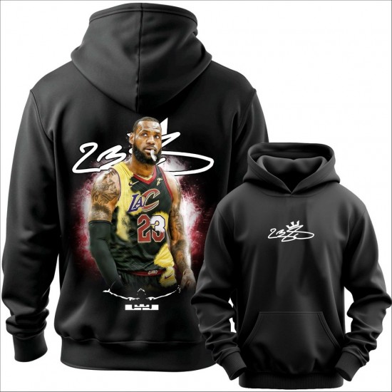 LEBRON JAMES duks-kapuljača-obostrano crni