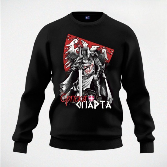 SRPSKA SPARTA duks crni
