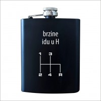 BRZINE IDU U H metalna pljoska crna