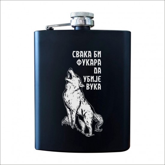 Fukara Metalna Pljoska Crna