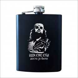 IDEM KUME KUĆI metalna pljoska crna