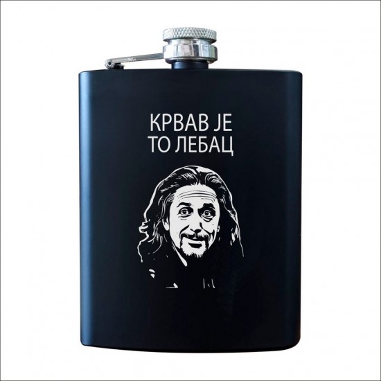 Krvav Je To Lebac Metalna Pljoska Crna