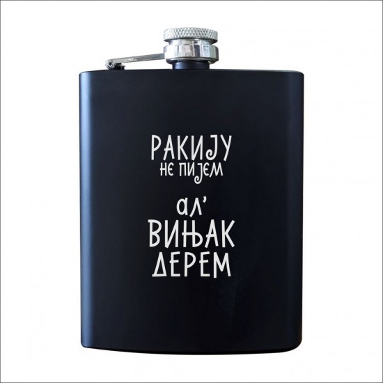 Vinjak Derem Metalna Pljoska Crna