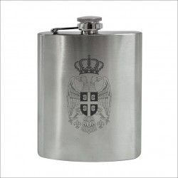 SRBIJA 1 metalna pljoska silver