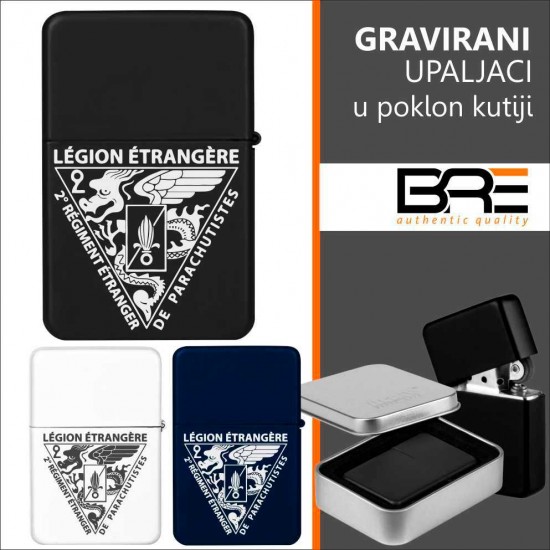 Legija Stranaca 1 Gravirani Upaljač - Crni