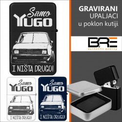 SAMO YUGO gravirani upaljač- CRNI