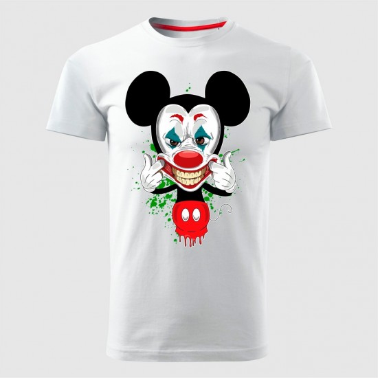 Mickey Joker Muška Majica Bela