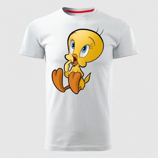 Tweety 01 Muška Majica Bela