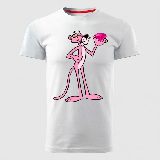 Pink Panter 2 Muška Majica Bela