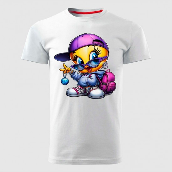 Tweety 07 Muška Majica Bela