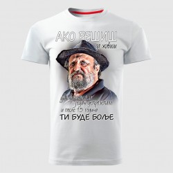 AKO REŠIŠ muška majica bela