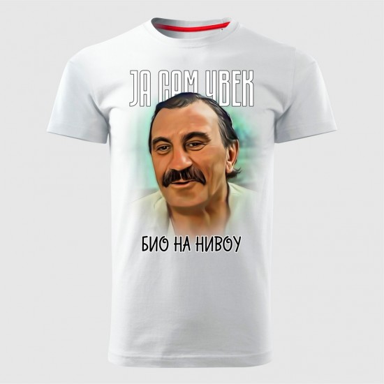 Na Nivou Muška Majica Bela