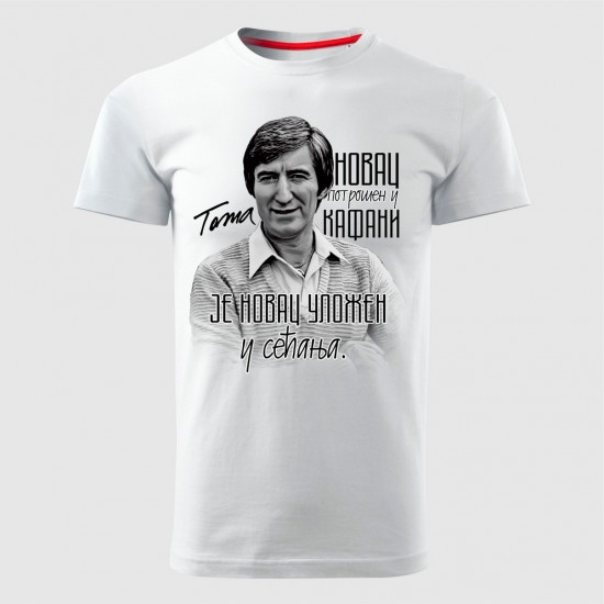 Toma Novac Muška Majica Bela