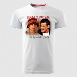 ZEMLJA SE RASPADA muška majica bela - REGULAR veličina 2XL