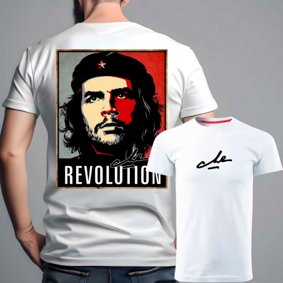 CHE GUEVARA 06 muška majica-obostrano-bela