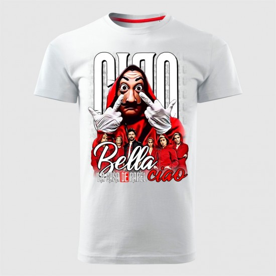 Bella Ciao 03 Muška Majica Bela