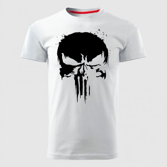 Punisher 07 Muška Majica Bela