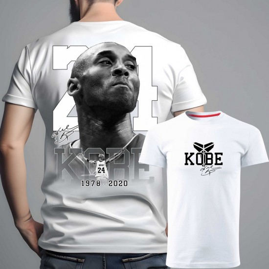 KOBE 07 muška majica-obostrano bela