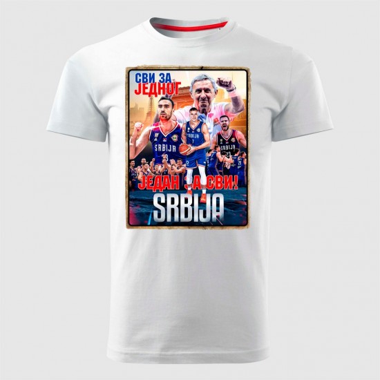 Jedan Za Svi Muška Majica Bela