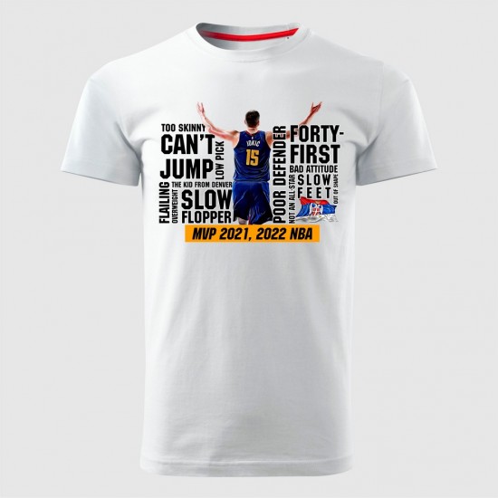 Jokic Mvp 03 Muška Majica Bela