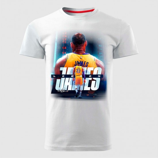 Lebron James 2 Muška Majica Bela