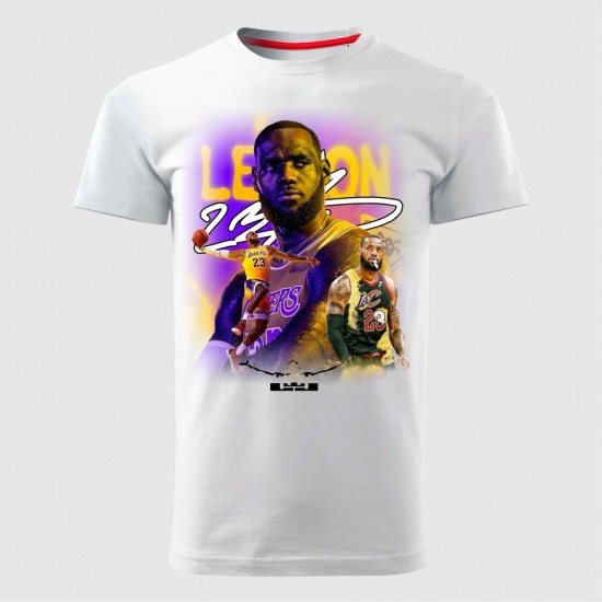 Lebron James 3 Muška Majica Bela