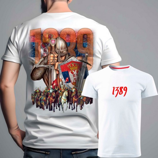 1389 02 Muška Majica-Obostrano Bela