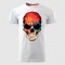 SRBIJA SKULL muška majica bela
