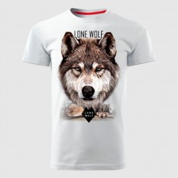LONE WOLF muška majica bela