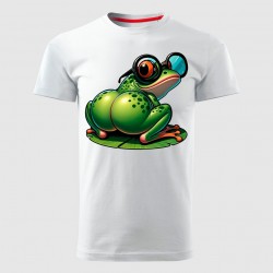 ŽABA muška majica bela